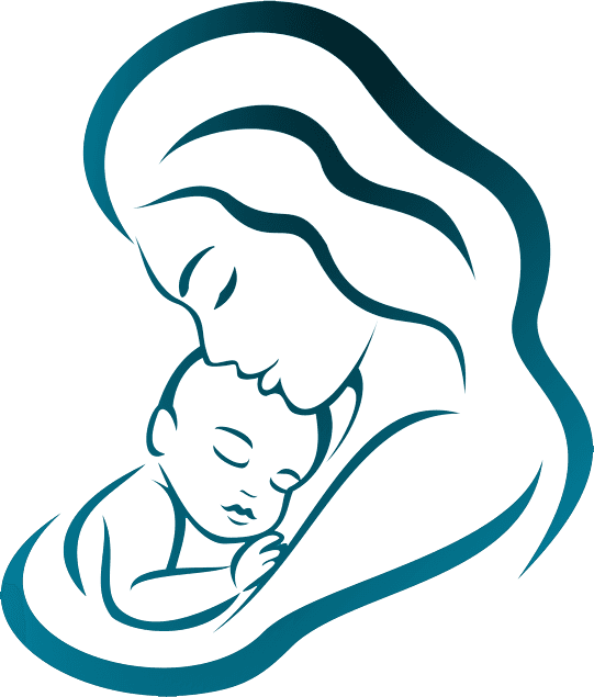 Illustration einer Familie, die soziale Unterstützung erhält